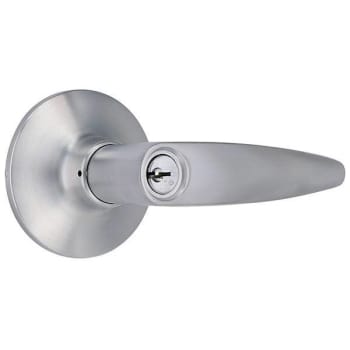 Image for Shield Security Straight Entry Door Lever (Satin Chrome) from HD Supply