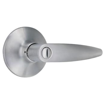 Shield Security Straight Privacy Door Lever (Satin Chrome) (6-Pack)