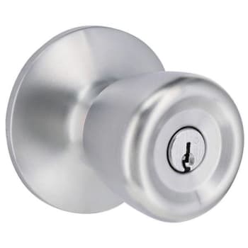 Image for Shield Security Tulip Entry Door Knob (Satin Chrome) from HD Supply