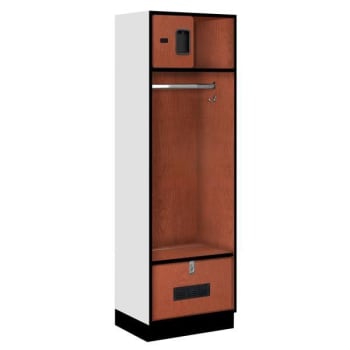 Image for Salsbury Industries® Cherry-Designer Wood Open Access Locker 6 Feet X 18 Inches from HD Supply