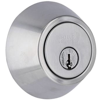 Image for Shield Security Single Cylinder Deadbolt Lock (Satin Chrome) from HD Supply