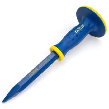 Image for Estwing 5/8-Inch Pointed Tip Masonry Chisel With Grip Guard Blue from HD Supply
