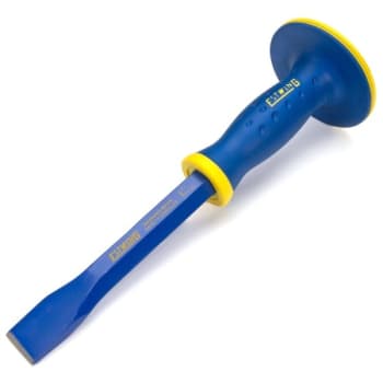 Estwing 1-Inch Wide Cold Chisel With Grip Guard Blue