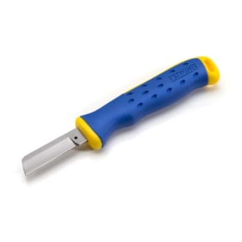 Image for Estwing 1.8-In Cable Splicing Knife In-Handle Blade Storage Blue Yellow from HD Supply