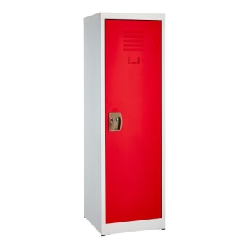 Adir Office 48 In. X 15 In. Steel Single Tier Key Lock Locker Red