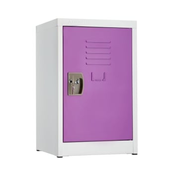 Adir Office 24 In. X 15 In. Steel Single Tier Key Lock Locker Purple