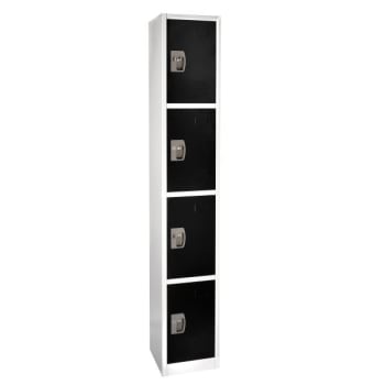 Image for Adir Office 72 In. X 12 In. 4-Compartment Steel Key Lock Locker Black from HD Supply