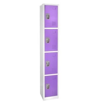 Image for Adir Office 72 In. X 12 In. 4-Compartment Steel Key Lock Locker Purple from HD Supply