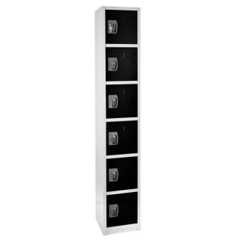 Image for Adir Office 72 In. X 12 In. 6-Compartment Steel Key Lock Locker Black from HD Supply
