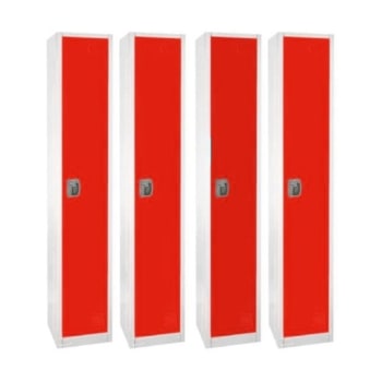 Image for Adir Office 72 In. X 12 In. Single Tier Steel Locker Red from HD Supply
