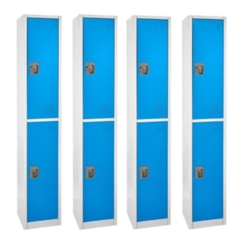 Image for Adir Office 72 In. X 12 In. 2-Compartment Steel Locker Blue from HD Supply