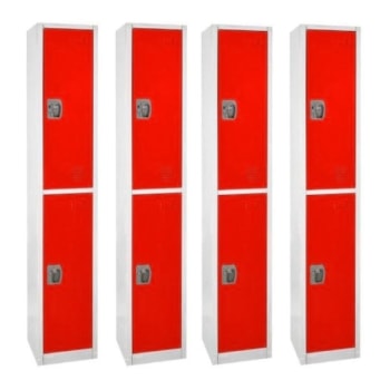 Image for Adir Office 72 In. X 12 In. 2-Compartment Steel Locker Red from HD Supply