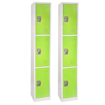 Image for Adir Office 72 In. X 12 In. 3-Compartment Steel Locker Grn from HD Supply