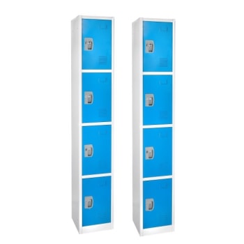 Image for Adir Office 72 In. X 12 In. 4-Compartment Steel Locker Blu from HD Supply