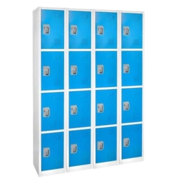 Image for Adir Office 72 In. X 12 In. 4-Compartment Steel Locker Blue from HD Supply
