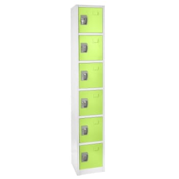 Image for Adir Office 72 in. x 12 in. 6-Compartment Steel Locker Grn from HD Supply