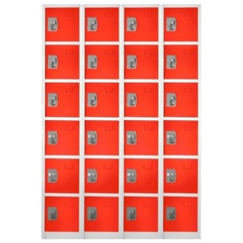 Image for Adir Office 72 in. x 12 in. 6-Compartment Steel Locker Red from HD Supply