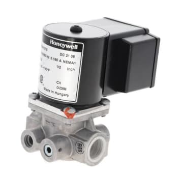 Image for Honeywell Solenoid Gas Valve 120vac 1/2" 2 PSI Pressure 1/4" Npt Inlet/Outlet from HD Supply