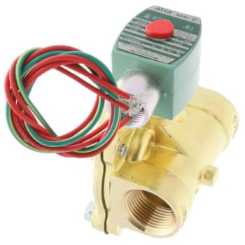 Asco 2 Way Closed 1" Npt 120v 5-150psi Air And Water 5-100psi Light Oil