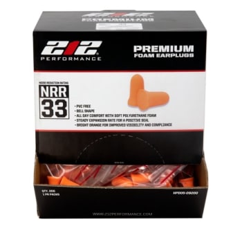 Image for 212 Performance Bell Shape 33 Db Nrr Disposable Foam Ear Plugs from HD Supply