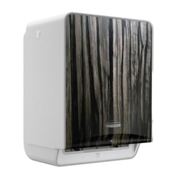 Kimberly-Clark Icon Automatic Roll Towel Dispenser Ebony Woodgrn Faceplate