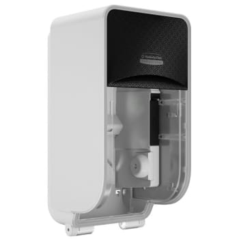 Kimberly-Clark ICON™  58721 2 Roll Vertical Toilet Paper Dispenser and Faceplate (Black Mosaic)