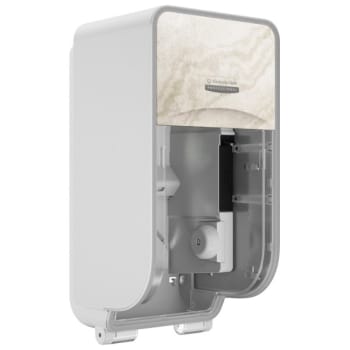 Kimberly-Clark ICON™ 58741 2 Roll Vertical Toilet Paper Dispenser and Faceplate (Warm Marble)
