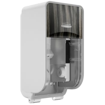 Image for Kimberly-Clark ICON™ 58751 2 Roll Vertical Toilet Paper Dispenser and Faceplate (Ebony Woodgrain) from HD Supply