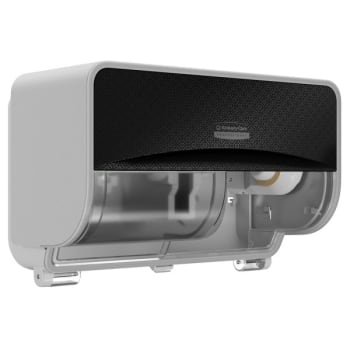 Image for Kimberly-Clark ICON™ 58722 2 Roll Horizontal Toilet Paper Dispenser and Faceplate (Black Mosaic) from HD Supply
