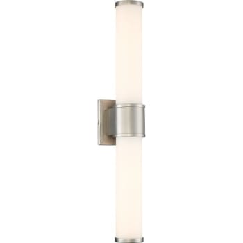 Image for Cordelia Lighting 23" LED Bath Light, Etched Opal Glass, Satin Platinum Finish from HD Supply