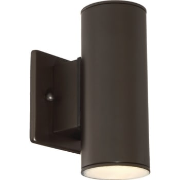 Image for Cordelia Lighting 4.5 in Outdoor LED Wall Lantern Down (Oil Bronze) from HD Supply