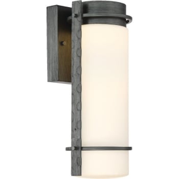 Image for Cordelia Lighting LED 13.5 X 6.5 Outdoor Wall Sconce, Weathered Iron Opal Glass from HD Supply