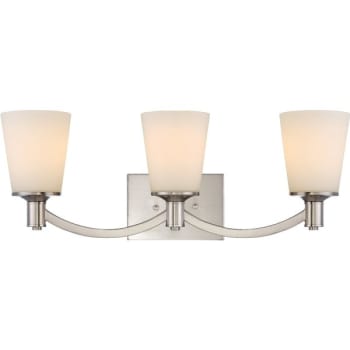 Image for NUVO Lighting® Laguna 24 in 3-Light Vanity Light Fixture (Brushed Nickel) from HD Supply