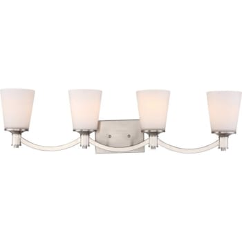 Image for NUVO Lighting® Laguna 33 in 4-Light Vanity Light Fixture (Brushed Nickel) from HD Supply