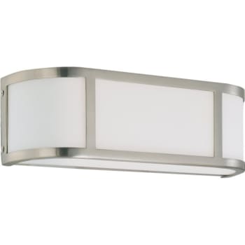 Nuvo Lighting® Odeon 15.5 in. 2-Light Incandescent Wall Sconce (Brushed Nickel)