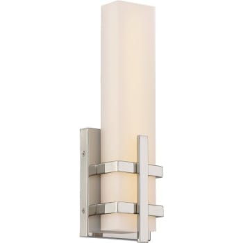 Image for Nuvo Lighting® Grill 1-Light LED Wall Sconce (Polished Nickel) from HD Supply