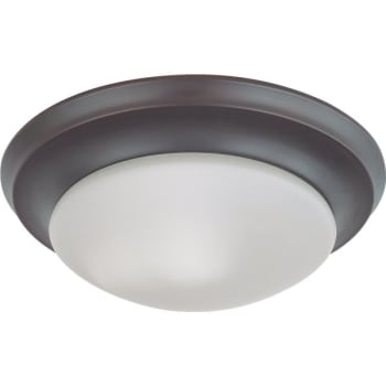 Image for Nuvo Lighting® 12 in. 1-Light LED Flush Mount Light (Bronze) from HD Supply