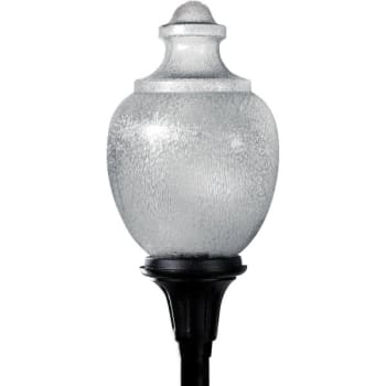 Image for Liteco 35.75 in. Acorn Surface Lighting Post Cap w/ Poly Diffuser (Black) from HD Supply