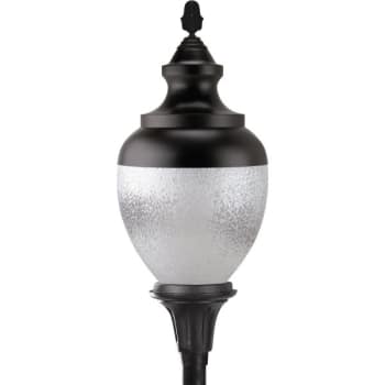Image for Liteco Acorn With Top - Black Cast Aluminum Commercial LED Post Top Fixture from HD Supply