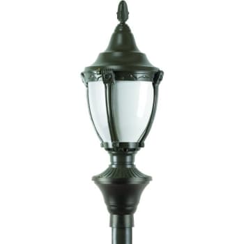 Image for Liteco Round Black Cast Aluminum Commercial LED Post Top Fixture from HD Supply
