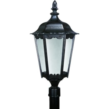 Image for Liteco Small Black Cast Aluminum Commercial LED Post Top Fixture from HD Supply