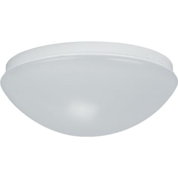 Liteco 11 in 1-Light Dome Incandescent Ceiling Light Fixture (White)