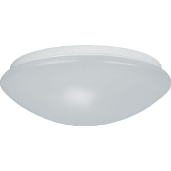 Image for Liteco 14 in 2-Light Dome Incandescent Ceiling Light Fixture (White) from HD Supply