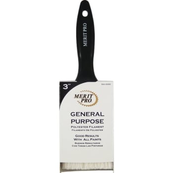 Image for Merit Pro 00293 3" General Purpose Polyester Brush, Package Of 12 from HD Supply