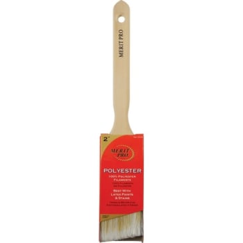 Image for Merit Pro 00049 2" 100% Polyester Angle Sash Brush, Package Of 12 from HD Supply