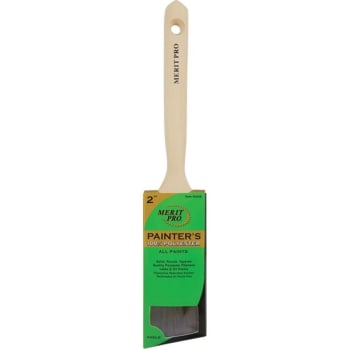 Merit Pro 00349 2" Painter's Professional Angle Sash Brush, Package Of 12
