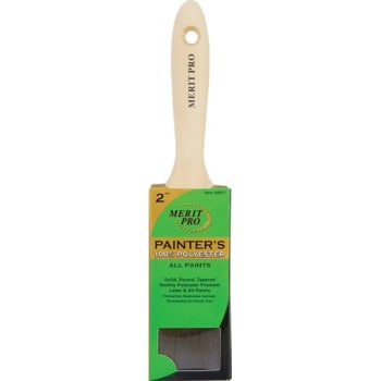 Image for Merit Pro 2" Painter's Professional Beavertail Handle Varnish Brush, Pack Of 12 from HD Supply