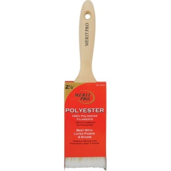 Image for Merit Pro 00045 2-1/2" 100% Polyester Beavertail Brush, Package Of 12 from HD Supply