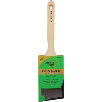 Image for Merit Pro 00351 3" Painter's Professional Angle Sash Brush, Package Of 6 from HD Supply