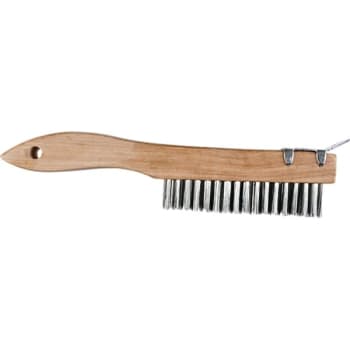 Image for Merit Pro 00403 4 x 16 Row Shoe Handle Wire Brush w/ Scraper, Package Of 12 from HD Supply